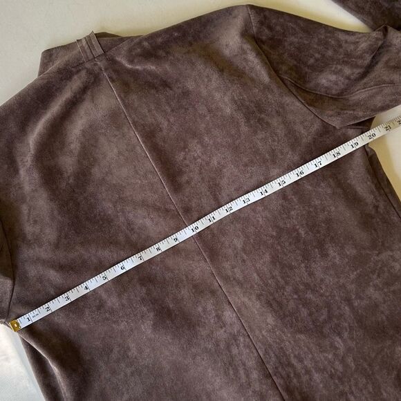 Ellie Kai Ultrasuede Unstructured Faux Suede Open Jacket Size M - Picture 10 of 16